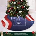 thumbnail image 6 of FMSHPON American Flag Tree Skirt Independence Day Xmas Christmas Tree Skirt Stand Mat for Holiday Party Decoration Indoor Outdoor 48 inches, 6 of 6
