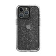 thumbnail image 1 of onn. Rugged Phone Case for iPhone 13 Pro – Silver Glitter/Clear, 1 of 6