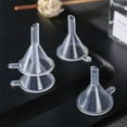 thumbnail image 3 of 2 Pack Mini Clear Plastic Funnel for Bottling Cosmetics, Liquids, and Oil Filling - Small Funnel for Easy Transfer of Essential Oils and Perfumes T9I0, 3 of 8