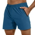 thumbnail image 1 of Pantalones cortos deportivos de running para hombre: pantalones cortos ligeros para entrenamiento, gimnasio y baloncesto, bolsillos cargo, poliéster/spandex, tallas S-XL, largo 40-43 cm., 1 of 4