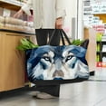 thumbnail image 6 of Wolf Large Capacity, Foldable Reusable Tote Bag - Oxford Cloth Storage Bin, Laundry Bag, Storage Bag, 6 of 7