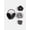 BLACK, variant on Girls Velvet Sequin Bow Faux Fur Earmuff and Flip Top Glove Set, Pink