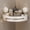 1pc White, variant on Suction Cup Bathroom Shelf Wall Mounted Three-story Storage Organizer Strong Load-bearing Stainless Steel Wall Corner Shelf
