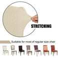 thumbnail image 3 of Amerteer 2 Pack Dining Room Chair Covers Stretch Dining Chair Slipcover Parsons Chair Covers Chair Furniture Protector Covers Removable Washable Chair Cover for Dining Room, Hotel, Ceremony, 3 of 7
