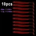 thumbnail image 3 of BIQIANWO 10pcs/Lot Soft Lures Silicone Worms Baits, Jigging Wobblers Fishing Lures, Artificial Swimbaits For Bass Carp Tackle, 1.97inch 2.36inch 7.1.97inch, 3 of 10