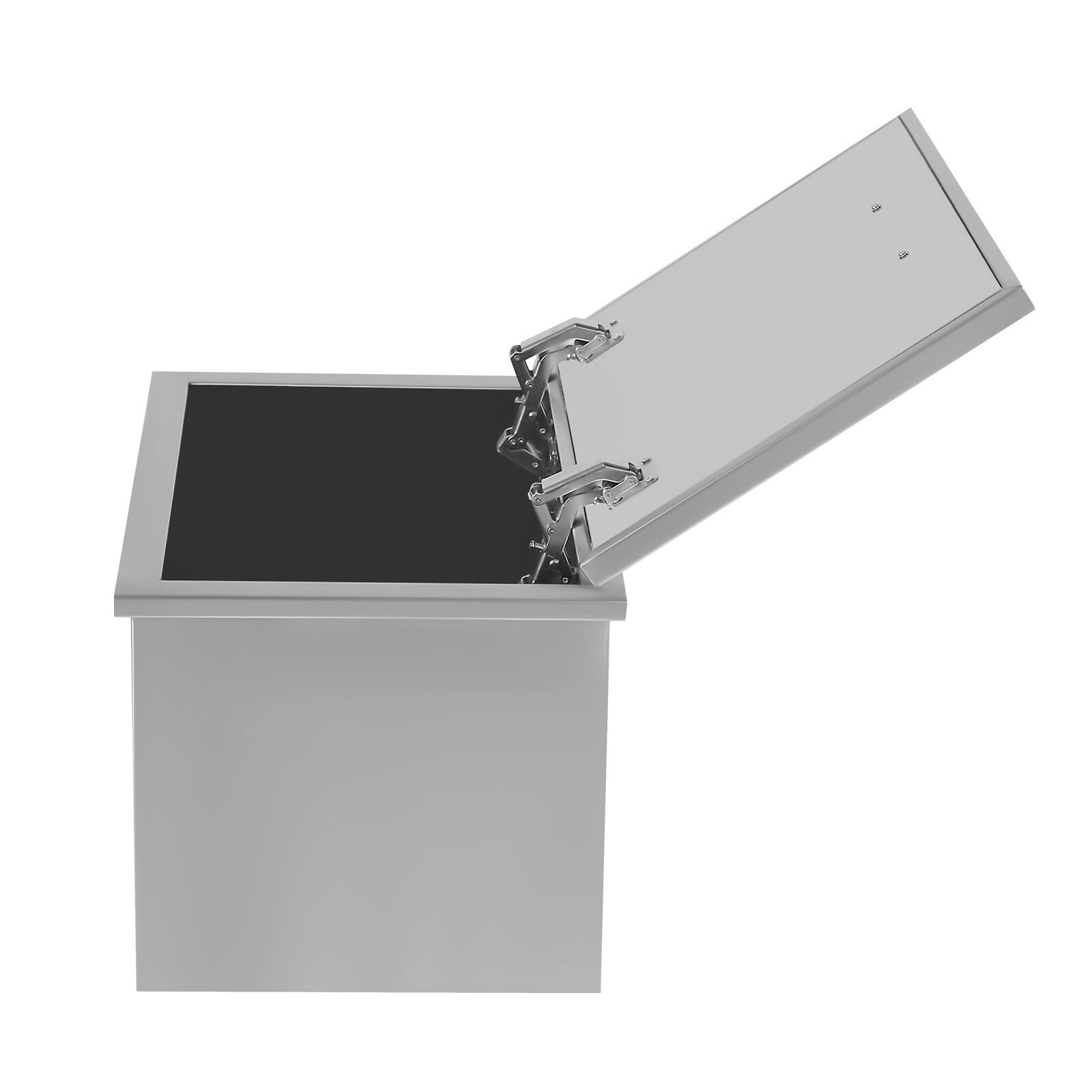 Drop in Ice Chest 20x14x13in Drop in Cooler Stainless Steel with Hinged Cover Bar Ice Bin