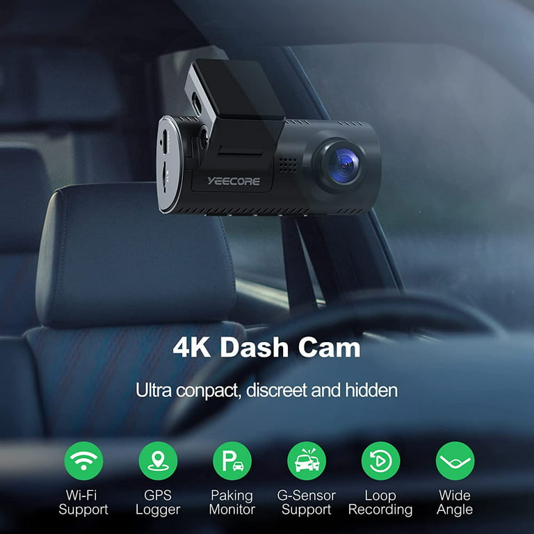 Dash Cam 4K WiFi Front Dash Camera for Cars, E-YEEGER Car Camera
