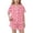 Red, variant on WAVSUF Outfits for Kids Girls Print Turn-down Collar Top and Elastic Shorts Summer Casual Home Clothes Blue Size 5-6