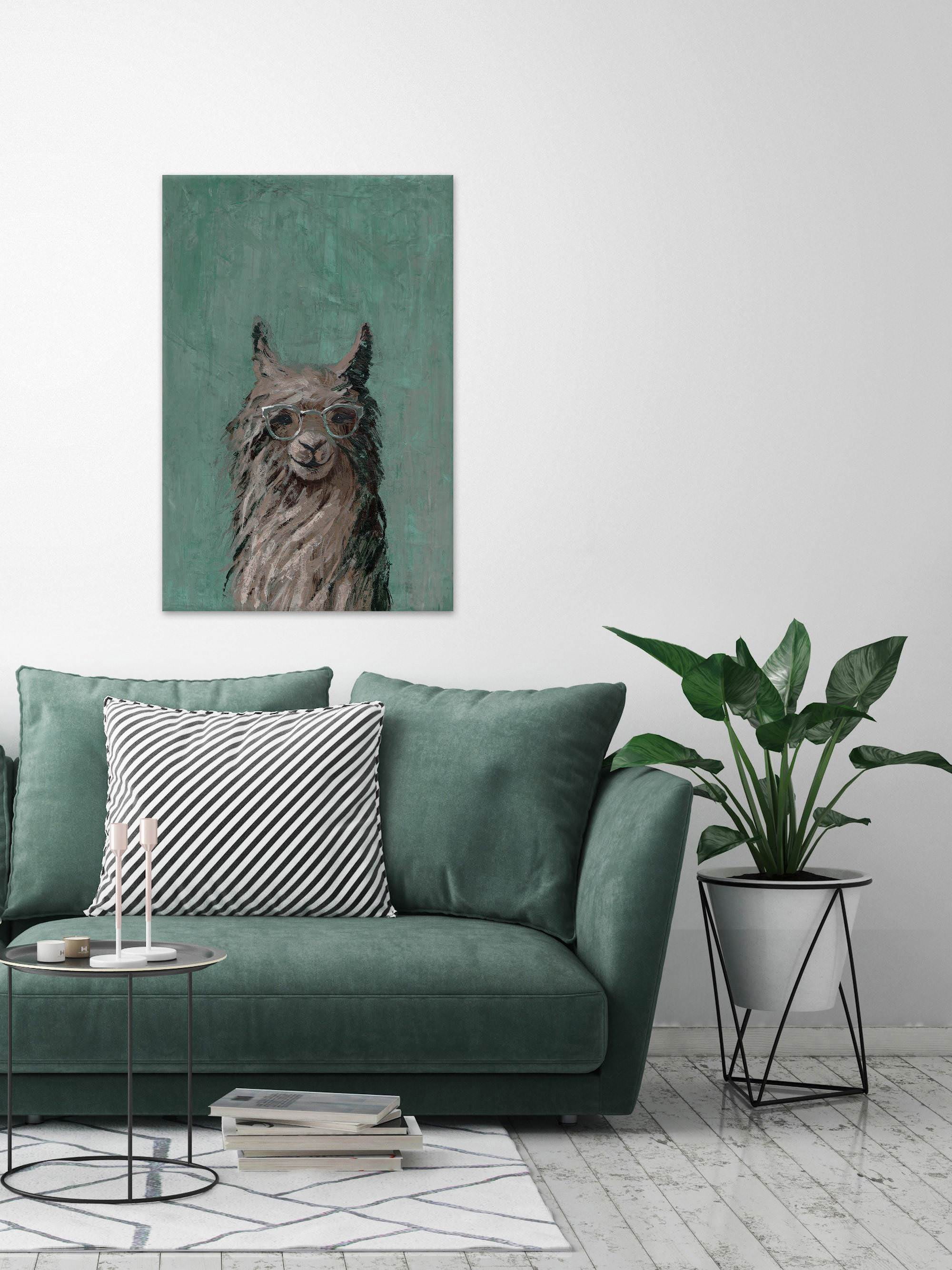 Shaggy Llama III Painting Print on Wrapped Canvas