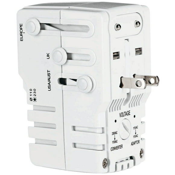 Combinación de adaptador y convertidor Travel Smart de Conair con Surge
