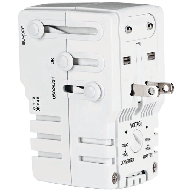 Combinación de adaptador y convertidor Travel Smart de Conair con Surge