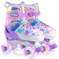 thumbnail image 1 of SULIFEEL Patins à Roulettes pour Filles Enfants avec Roues Lumineuses, Réglables 4 Tailles pour Petits Enfants Tout-Petits Débutants Patins à Roulettes, 1 of 9