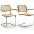thumbnail image 2 of Glamour Home Amery 19" Modern Faux Leather Dining Chairs in Gray (Set of 2), 2 of 6