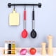 thumbnail image 3 of Paquete de 2 cucharas grandes de silicona para cocinar, cucharas antiadherentes sólidas para hilvanar, utensilios de cocina resistentes al calor para mezclar y servir (negro-rojo) Adepaton WRLF-215, 3 of 5