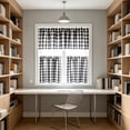 thumbnail image 5 of 3 Piece Kitchen Curtain Set, Heat Insulating Window Drape, Filtering Light Curtain, Dustproof Window Treatment for Kitchen Sink Basement Home Window Decoration, 5 of 6