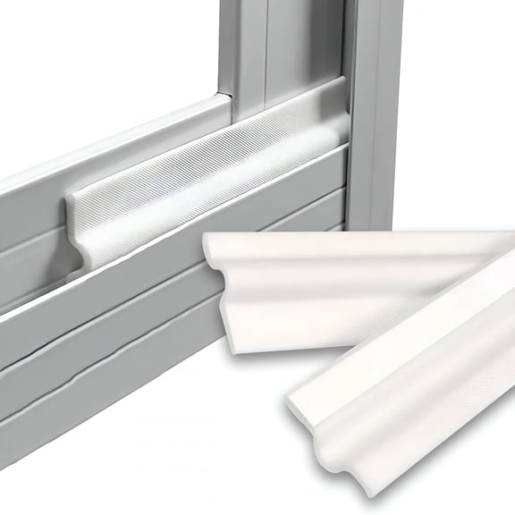 ICERUN 118"Weather Stripping Seal Strip for Window/Door,Self-Adhesive Window Draft Stopper,Foam Window Gap Sealing Strip,Soundproof Windows Insulation for Winter,Weather Strip Door Seal Bottom,White