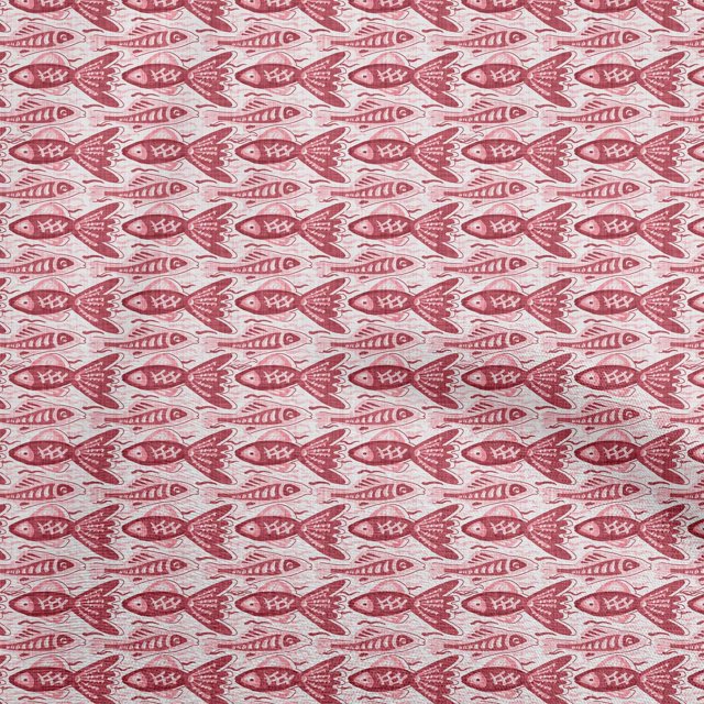 oneOone Polyester Spandex Dark Peach Fabric Asian Block Craft Projects Decor Fabric Printed By The Yard 56 Inch Wide