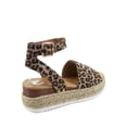 thumbnail image 2 of Sensational-01 Women's Espadrilles Trim Flatform Wedge Buckle Ankle Strap Open Toe Sandals, 2 of 2