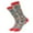 Grey, variant on 2025 Christmas Medium Tube Socks Soft Comfort Warm Cotton Mid-Calf Socks Funny Holiday Cute Santa Claus Graphic Xmas Printed Fashion Casual Socks Green One Size