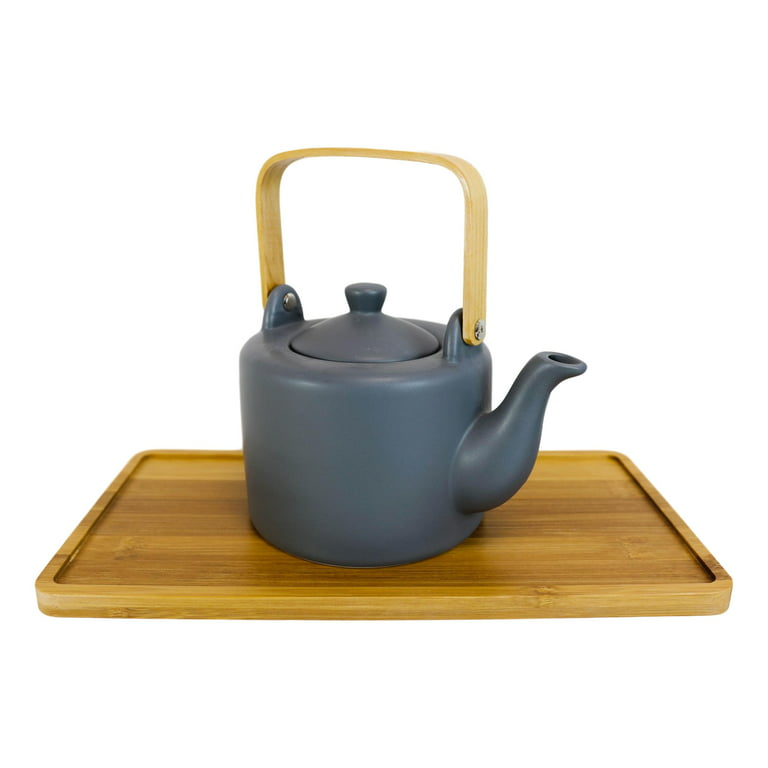 Hot Sale Luxury Modern Teapot 4-piece Tea Cups Ceramic Large Tea Pot Marble  Tea Service Set With Wooden Tray - Buy Ceramic Rooster Teapot,Ceramic