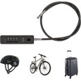 thumbnail image 5 of (2.3 ft. 5 mm, black) Combination lock Weatherproof steel luggage security cable with resettable code and braided steel cable lock, 5 of 5