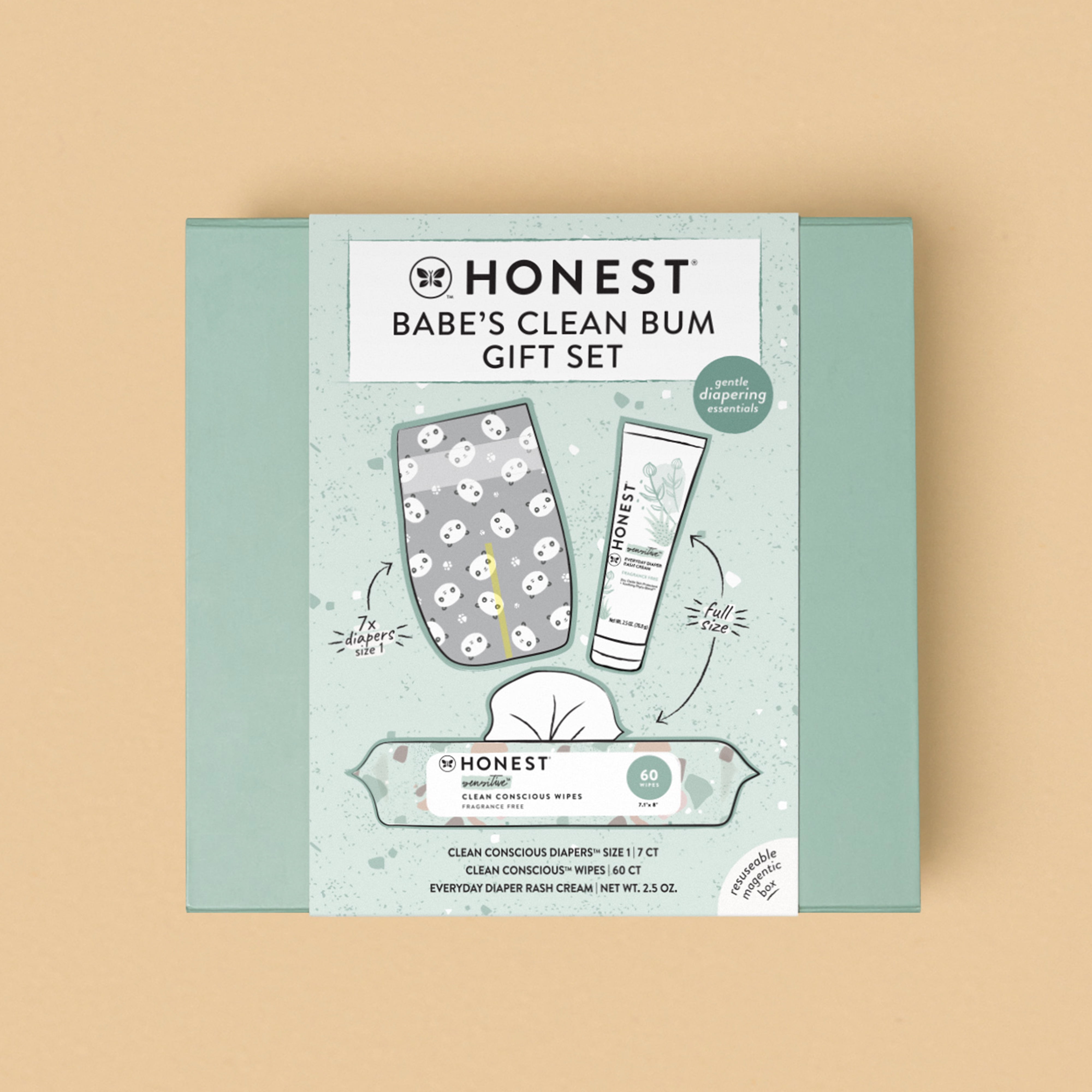 The Honest Company Babes Clean Bum Infant Gift Set