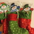 thumbnail image 4 of Mini medias navideñas, calcetín navideño con estampado de copos de nieve, para árbol de Navidad, hogar, decoración de jardín, 4 of 5