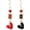 Black Red 4, variant on Unique Funny 18K Gold Plated Hypoallergenic Long Poker hearts and spades A Ace Playing Cards Dangle Drop Stud Earrings For Women Gambling Casino Jewelry Gift