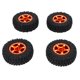 thumbnail image 4 of Ruedas y neumáticos de coche RC para Axial SCX24 modelo 1/24 accesorios de actualización de coche de Control remoto naranja, 4 of 10