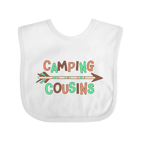 Inktastic Camping Cousins- Arrow Boys or Girls Baby Bib
