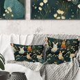 thumbnail image 2 of Designart "Rabbit Forest Adventure IV" Animal Throw Pillow - Farmhouse Pillow For Couch - Insert And Pillows Covers For Bedroom Decor, 2 of 5