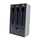 thumbnail image 3 of Soporte para utensilios, escurridor de cubiertos, contenedor, soporte comercial para utensilios de cocina Negro, 3 of 9