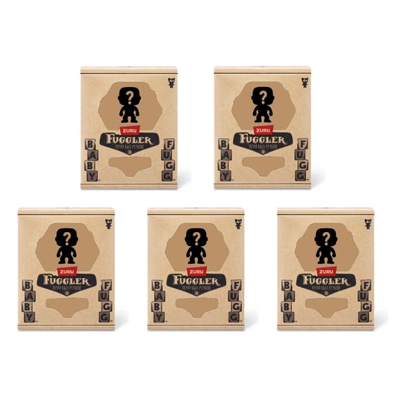 Set of 5 Zuru Fuggler Baby Fugg 3.5 Inch Plush Toy Mystery Random Assortment