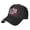 black, variant on 250th Anniversary Sandwich Brim USA Hat, USA 1776-2026 Patriotic Hunters Adjustable Fit Baseball Cap, Polyester, Fits 22-23" Head - crimson