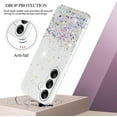 thumbnail image 3 of Phone Case for Samsung Galaxy S23 FE Case Clear Glitter Sparkle Pink Samsung S23 FE Case Silicone Transparent Shockproof Soft Cover Thin (Clear), 3 of 14