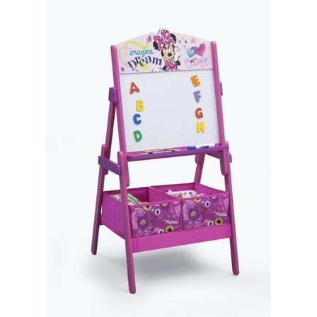 Disney Minnie Mouse Activity Easel with Storage by Delta Children, Greenguard Gold Certified