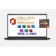 Dell Inspiron 15.6" Touchscreen Laptop with 2024 Office Lifetime & Win 11 Pro for Business & Student,AMD Ryzen 7 7730U (Beats i7-1255u), 12GB RAM, 512GB SSD, WVA LED-Backlit FHD Display