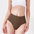 thumbnail image 2 of ZQUUVOU Women's Seamless Body Shaper Breathable Trimming Shorts Mid Rise Slim Panty Invisible Smoothing Underwear Brown, 2 of 6