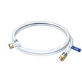 thumbnail image 2 of Cable coaxial RG6, con un conector de ángulo recto de 90 °, 1.5 pies, cable coaxial F-tipo f-blindado cable coaxial de tipo F de 1,5 pies (blanco), 2 of 2