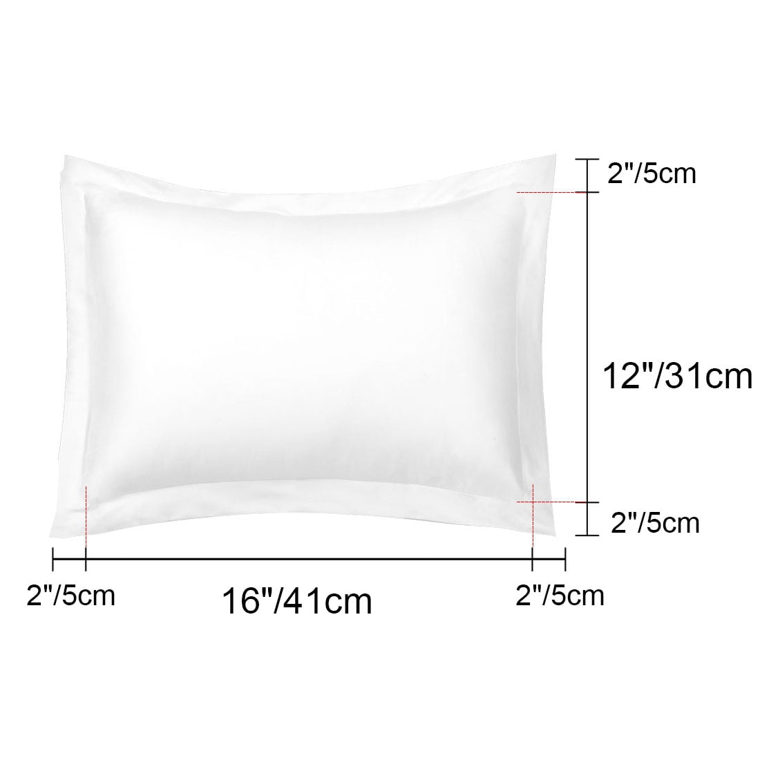 Unique Bargains Pillowcases Soft Microfiber Pillow Shams Set of 2 Jumbo White