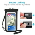 thumbnail image 4 of Waterproof Phone Pouch Cell Phone Dry Bags, Compatible with iPhone 13/12/11 Mini/Xs/Xr Galaxy s10e/s9 up to 6.5"- 2 Pack, 4 of 6