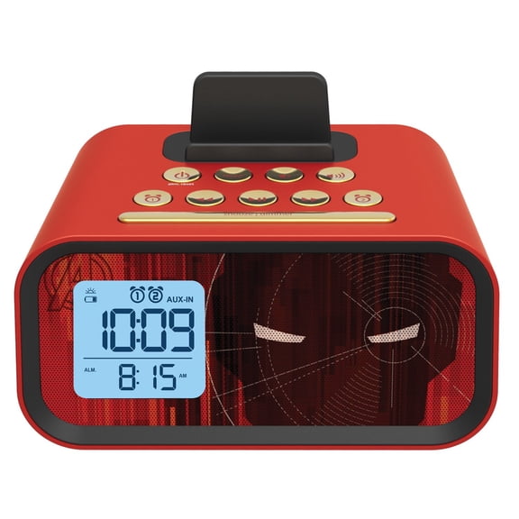 eKids Portable Bluetooth Speaker with Charges MP3 Player, Red, MR-M23