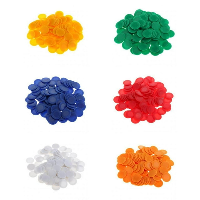 Fichas plásticas del del de fichas del bingo de las fichas de póker de 600Pcs para los s de