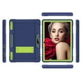 thumbnail image 3 of FIEWESEY for Pritom M10 Case,Hybrid Shockproof Kids (with Stand) Cover for Voger PriorPad X100/Qunyico Y10/Gateway 10 inch/Digiland 10 inch(Model:DL1036) Tablet+Screen Protector(Navy/Green,1 Pcs), 3 of 6