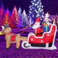 thumbnail image 3 of 6 FT Christmas Inflatables Santa Clause Riding The Polar Bear with Shaking Head Outdoor Decorations Clearance Blow Up Yard Decor with LED Lights for  Holiday Party Indoor Garden Lawn Déc, 3 of 5