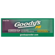 Goody's PM For Pain with Sleeplessness Nighttime Powder, Sleep Support, 16 Powder Sticks