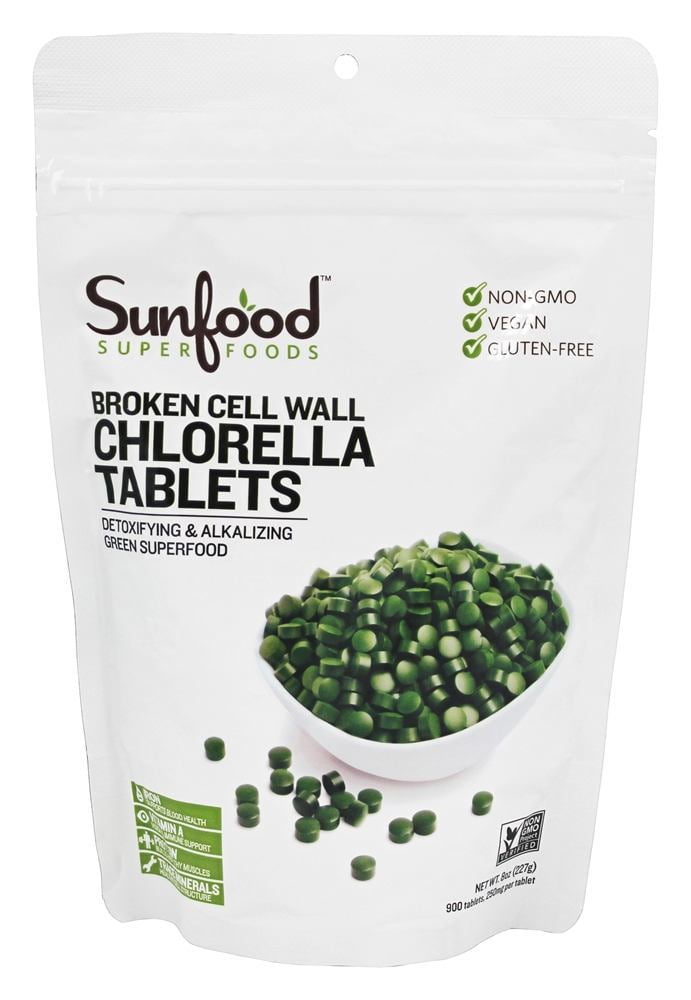 Sunfood Superfoods Broken Cell Wall Chlorella 900 Tablets 250 mg. 8
