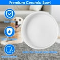 thumbnail image 4 of Teqhome Thermal Pet Bowl Heated Water Bowl for Dogs Cats USB Powered Heated Bowl for Drinkable Water and Hot Food in Winter with 1 12oz Ceramic Bowl White, 4 of 9