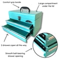 thumbnail image 4 of Apollo Tools Aqua Green Steel Tool Chest with Powder Coated Finish - DT5010GR, 4 of 13