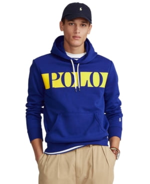 polo double knit graphic hoodie